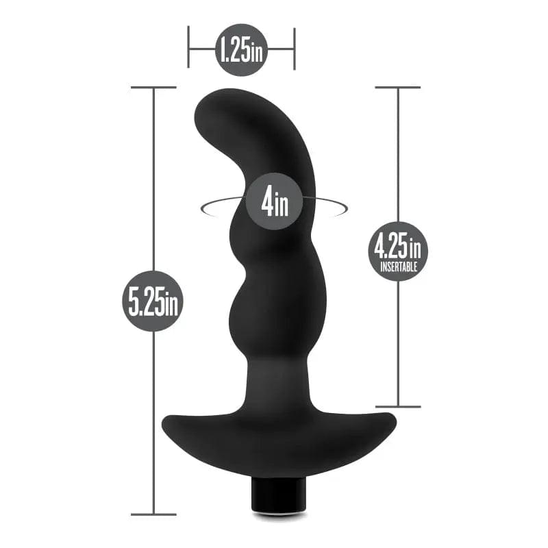 Anal Adventures Platinum Vibrating Prostate Massager 03 -  USB Rechargeable 15.2 cm Prostate Massager Blush Novelties Discreet Intimate Essentials.