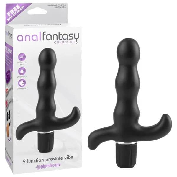 Anal Fantasy Collection 9-function Prostate Vibe -  11.4 cm (4.5'') Vibrating Prostate Massager Pipedream Discreet Intimate Essentials.