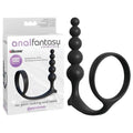 Anal Fantasy Collection Ass-Gasm Cockring Anal Beads -  Cock Ring with Anal Plug Pipedream Discreet Intimate Essentials.