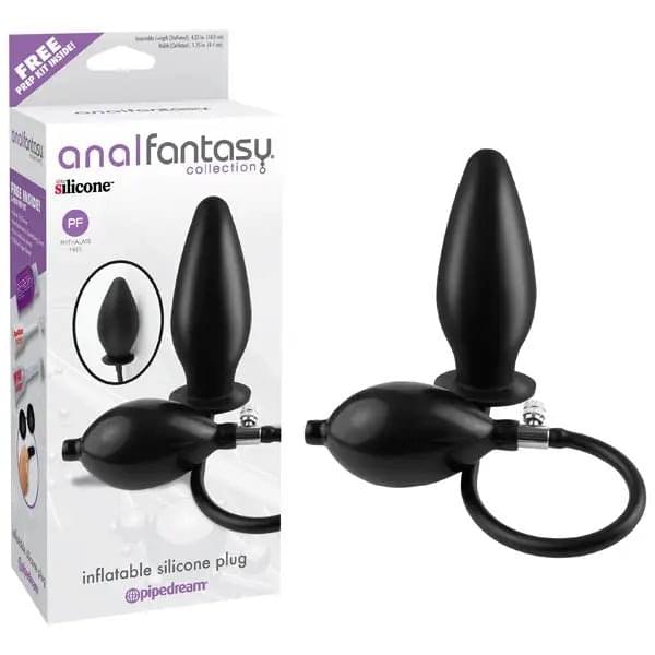 Anal Fantasy Collection Inflatable Silicone Plug -  10.8 cm (4.25'') Inflatable Butt Plug Pipedream Discreet Intimate Essentials.