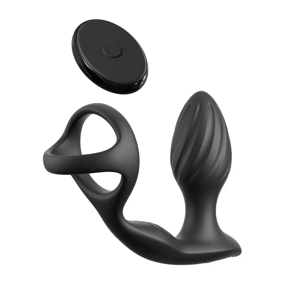 Anal Fantasy Elite Ass-Gasm Gyro-Milk Pro -  USB Rechargeable Gyrating Butt Plug with Cock Ring Pipedream Discreet Intimate Essentials.