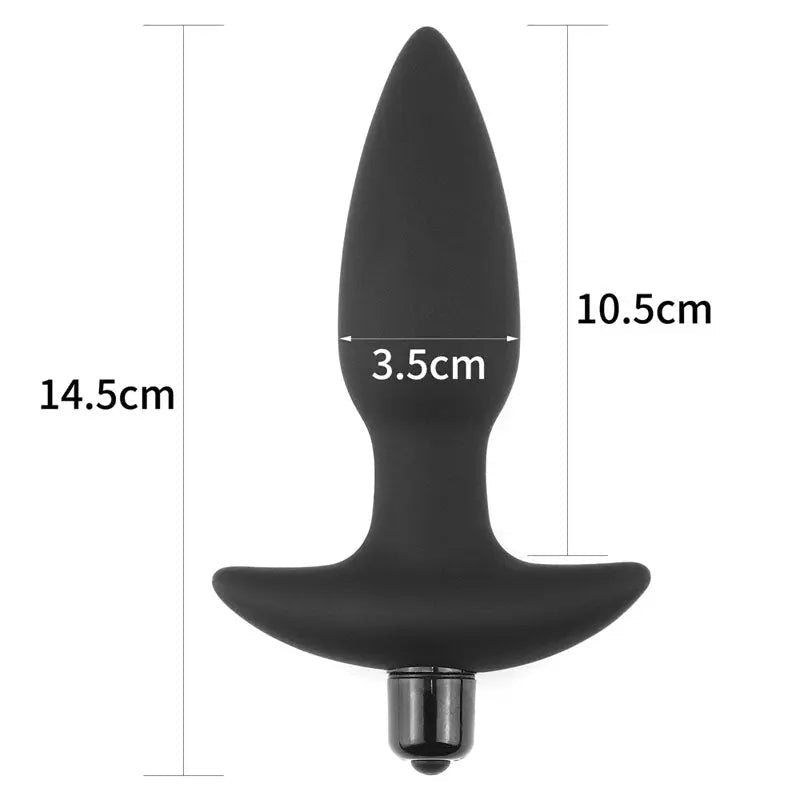 Shop affordable quality Anal Indulgence Collection Silicone Fantasy Anal Plug - 14.5 cm Vibrating Butt Plug - Discreet Intimate Essentials - ANAL TOYS - Lovetoy