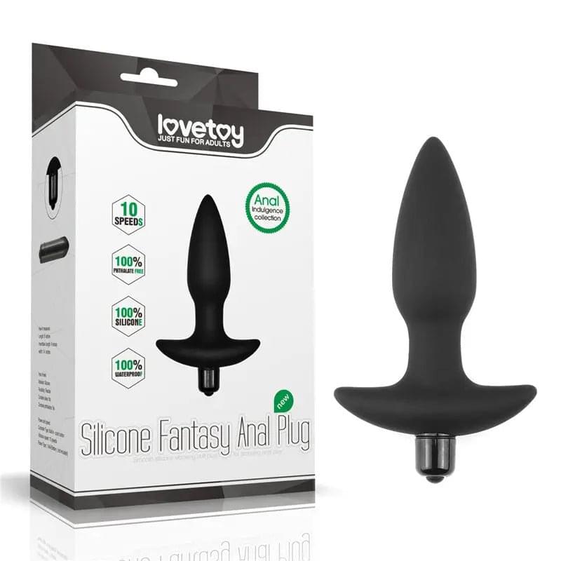 Anal Indulgence Collection Silicone Fantasy Anal Plug -  14.5 cm Vibrating Butt Plug Lovetoy Discreet Intimate Essentials.