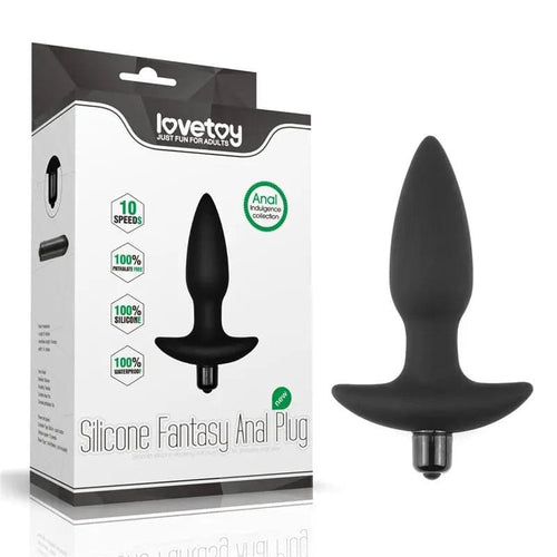 Anal Indulgence Collection Silicone Fantasy Anal Plug -  14.5 cm Vibrating Butt Plug Lovetoy Discreet Intimate Essentials.