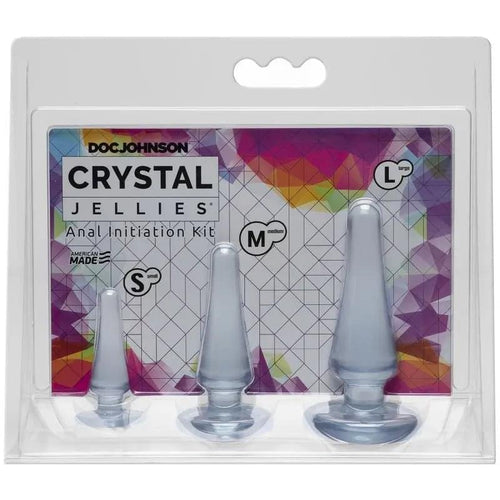 Anal Initiation Kit Clear Crystal Jellies Discreet Intimate Essentials.