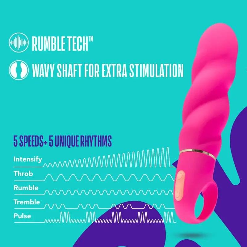 Aria Amazing AF - Fuschia  15.9 cm Vibrator Blush Novelties Discreet Intimate Essentials.