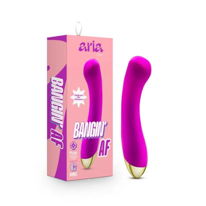 Aria Bangin' AF -  18.4 cm USB Rechargeable Vibrator Blush Novelties Discreet Intimate Essentials.