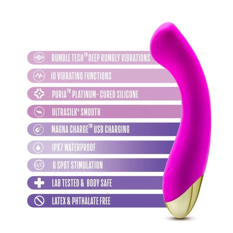 Aria Bangin' AF -  18.4 cm USB Rechargeable Vibrator Blush Novelties Discreet Intimate Essentials.