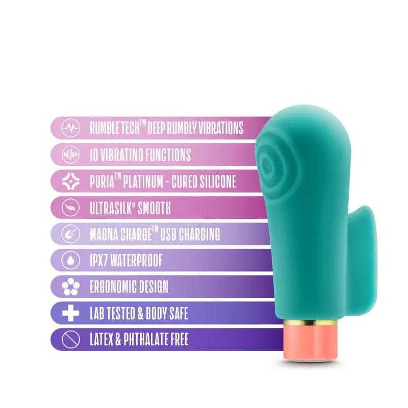 Aria Sensual AF - Teal USB Rechargeable Stimulator Blush Novelties Discreet Intimate Essentials.