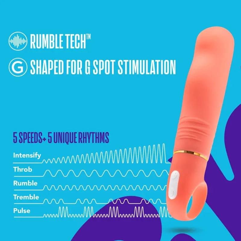 Aria Smokin' AF - Coral 15.2 cm Vibrator Blush Novelties Discreet Intimate Essentials.