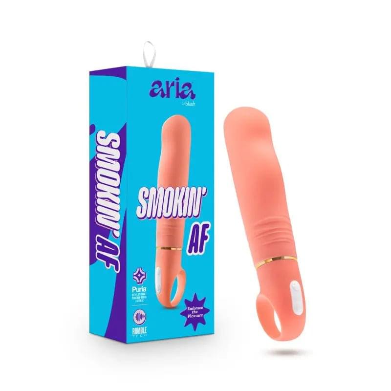 Aria Smokin' AF - Coral 15.2 cm Vibrator Blush Novelties Discreet Intimate Essentials.