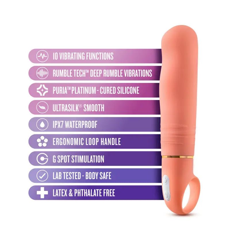 Shop affordable quality Aria Smokin' AF - Coral 15.2 cm Vibrator - Discreet Intimate Essentials - VIBRATORS - Blush Novelties