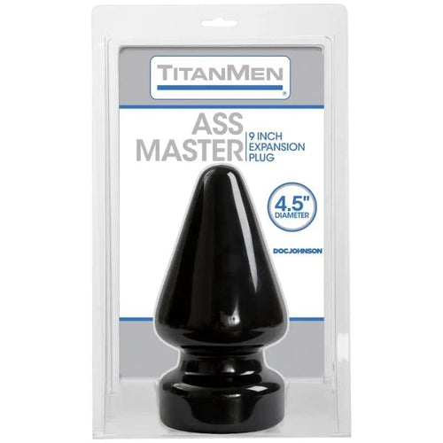 Ass Master 4.5in Black TitanMen Discreet Intimate Essentials.