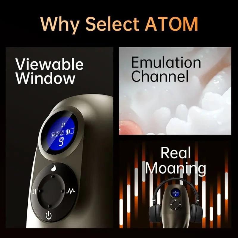 Atom Electronic Masturbator Drywell Discreet Intimate Essentials.