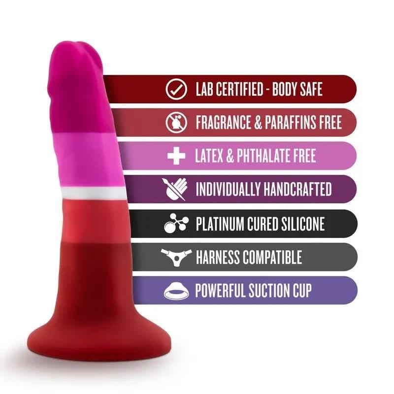Avant Pride P3 Beauty Silicone Dildo Avant Discreet Intimate Essentials.