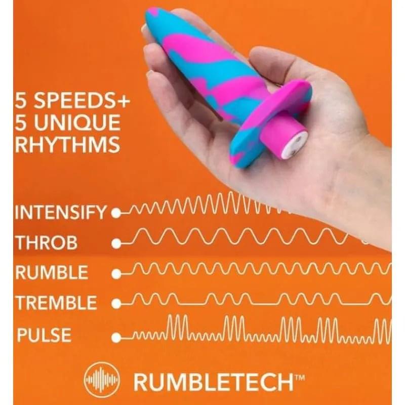 Avant Vibrotize Silicone Mini Anal Vibe Fuchsia Avant Discreet Intimate Essentials.
