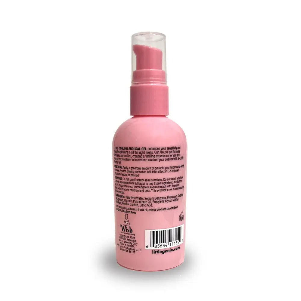 Shop affordable quality B-LUVD Tingling Arousal Gel - Water Based Unisex Arousal Gel Lubricant - 118 ml Bottle - Discreet Intimate Essentials - LOTIONS & LUBES - Little Genie