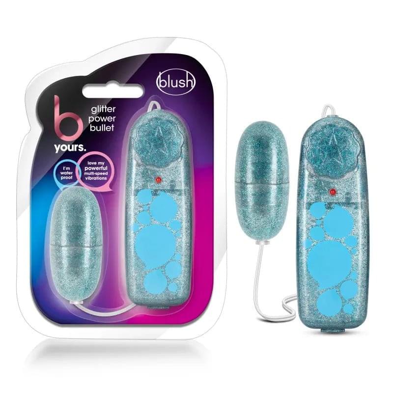 B Yours Glitter Power Bullet -  - Glitter  5.5 cm Bullet Blush Novelties Discreet Intimate Essentials.