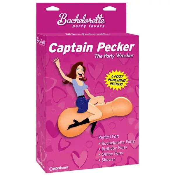 Bachelorette Party Favors Captain Pecker - Inflatable Penis Pipedream Discreet Intimate Essentials.