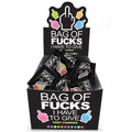 Shop affordable quality Bag Of Fucks I Have To Give - Display - Fruit Flavoured Lollies - Counter Display of 100 Mini Packs - Discreet Intimate Essentials - NOVELTIES - Little Genie