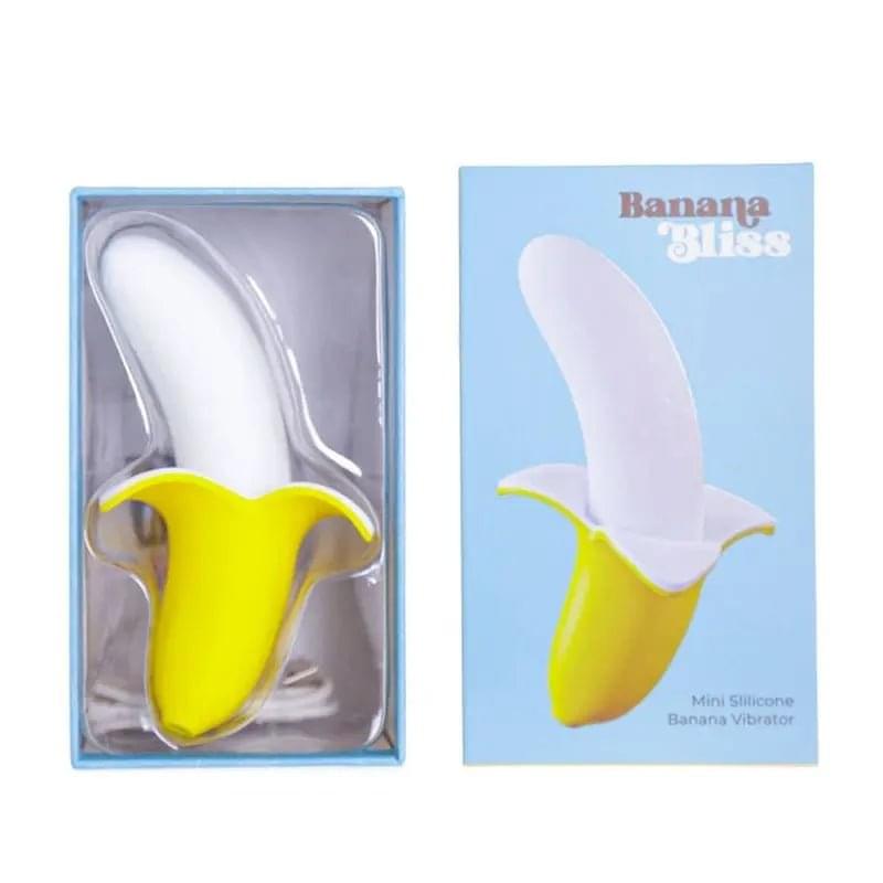 Banana Bliss 13cm Silicone Slimline Vibrator Massager BMS Discreet Intimate Essentials.
