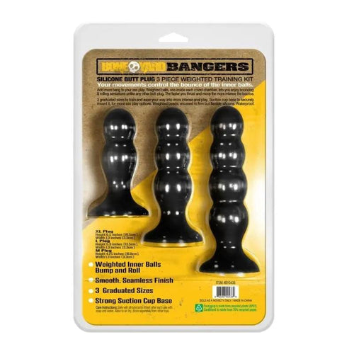 Bangers Silicone Ass Training Kit 3 Pc Boneyard Discreet Intimate Essentials.