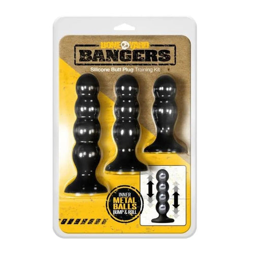 Bangers Silicone Ass Training Kit 3 Pc Boneyard Discreet Intimate Essentials.