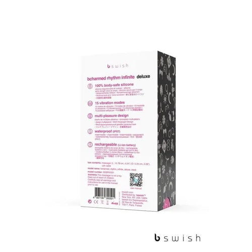 Bcharmed Rhythm Infinite Deluxe Black Bswish Discreet Intimate Essentials.
