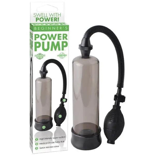 Beginner's Power Pump - Smoke Penis Pump Pipedream Discreet Intimate Essentials.