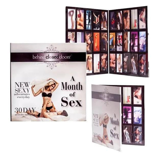 Behind Closed Doors - A Month of Sex - 30 Day Activity Calendar Little Genie Discreet Intimate Essentials.