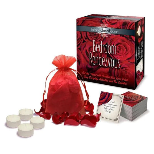 Behind Closed Doors - Bedroom Rendezvous - Couples Romantic Night Kit Little Genie Discreet Intimate Essentials.