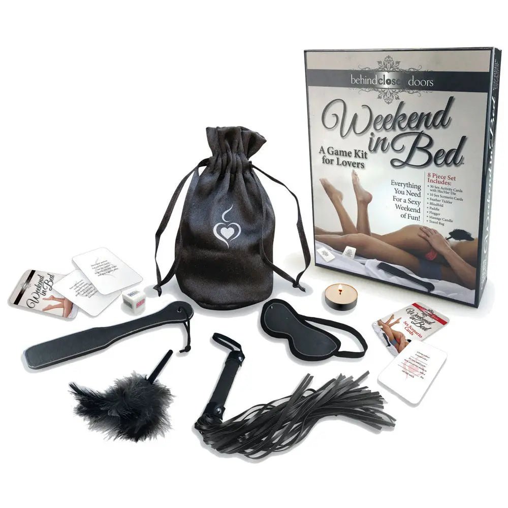 Shop affordable quality Behind Closed Doors - Weekend In Bed - Couples Kit Game - Discreet Intimate Essentials - GAMES - Little Genie