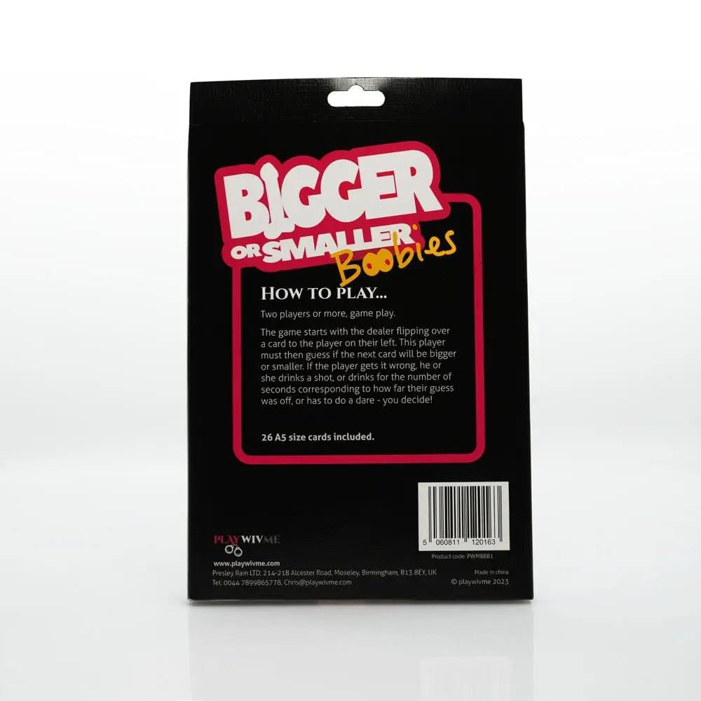 Bigger or Smaller Boobs - Card Game Creative Conceptions Discreet Intimate Essentials.