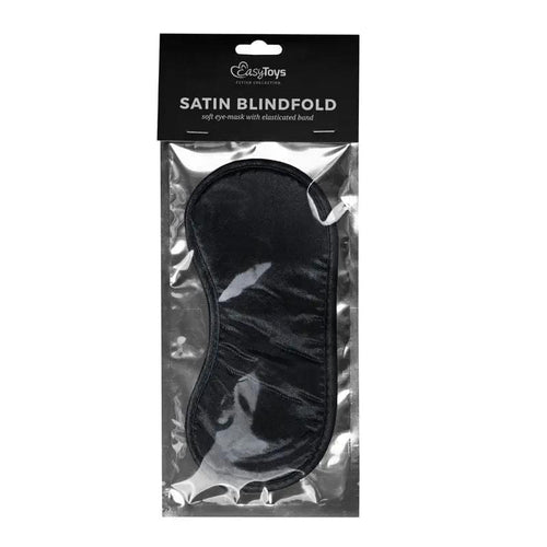 Black Satin Eye Mask Fetish Collection Discreet Intimate Essentials.