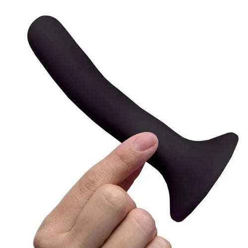 Black Silicone Strap-On Dildo Small Strap U Discreet Intimate Essentials.