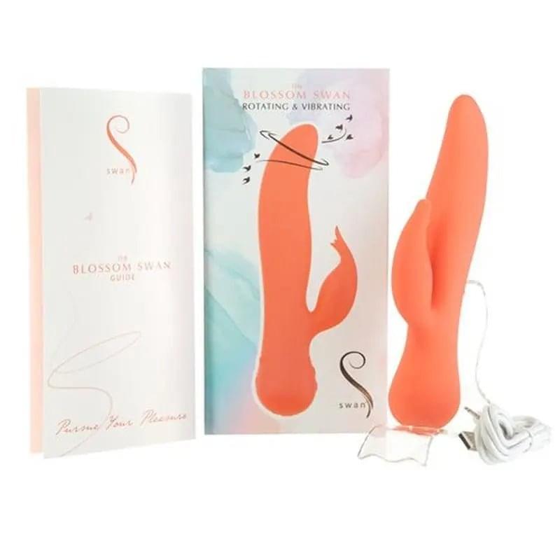 Blossom Swan Rabbit Vibrator Swan Discreet Intimate Essentials.