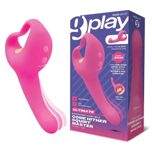 Bodywand G-Play Ultimate Come Hither Squirt Master -  19 cm USB Rechargeable Vibrator Bodywand Discreet Intimate Essentials.