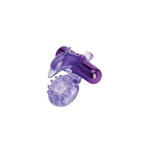 Bodywand Rechargeable Dolphin Ring with Clit Ticklers -  USB Rechargeable Vibrating Cock Ring Bodywand Discreet Intimate Essentials.