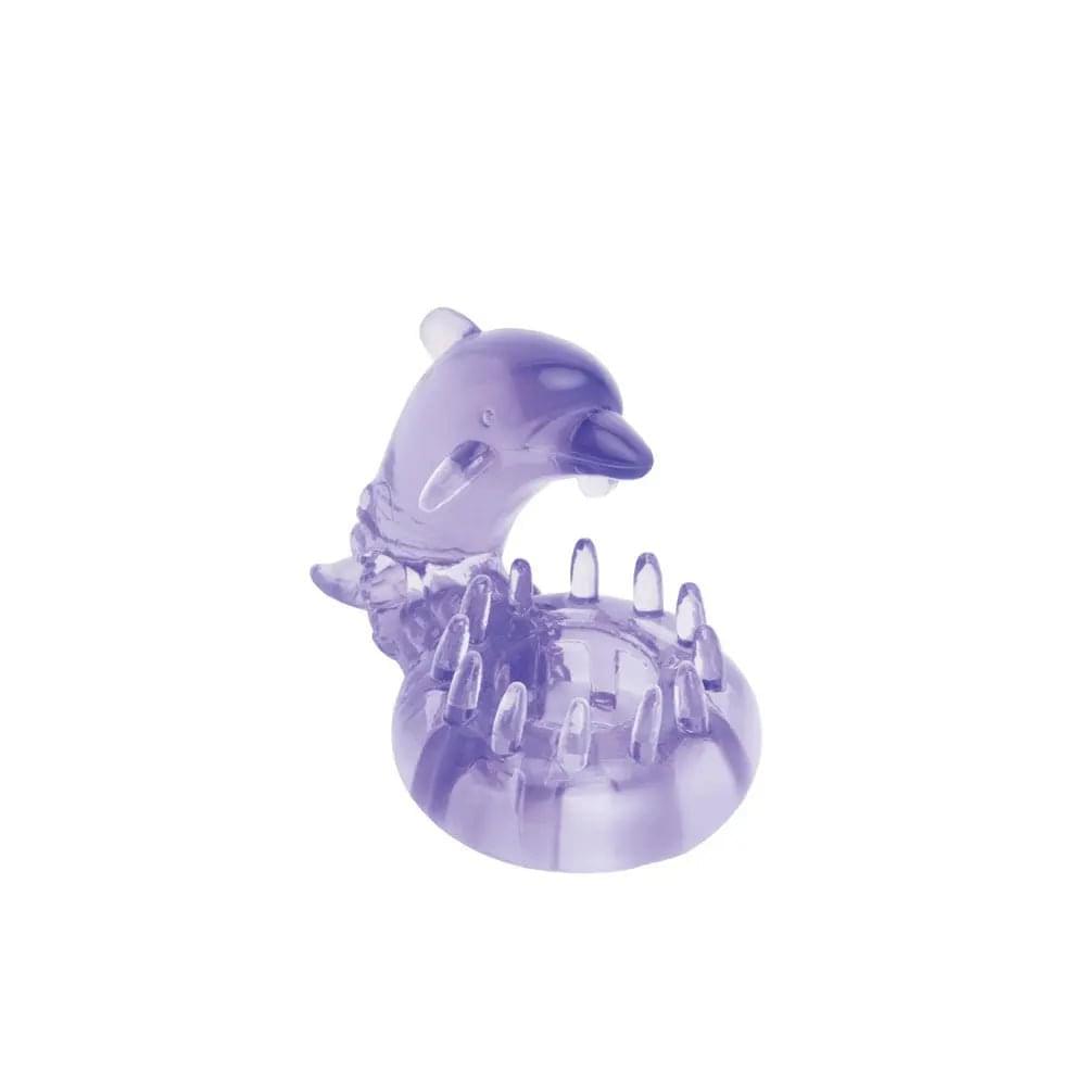Bodywand Rechargeable Dolphin Ring with Clit Ticklers -  USB Rechargeable Vibrating Cock Ring Bodywand Discreet Intimate Essentials.