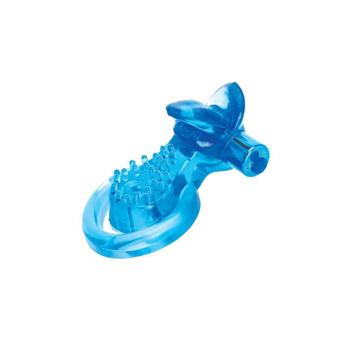 Bodywand Rechargeable Duo Ring with Clit Tickler -  USB Rechargeable Vibrating Cock Ring Bodywand Discreet Intimate Essentials.