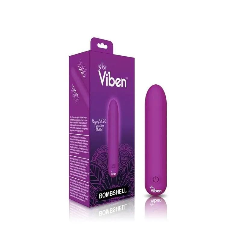 Bombshell 5 Speed 9.5cm USB Mighty Bullet Berry Viben Discreet Intimate Essentials.