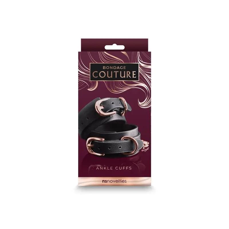 Bondage Couture Ankle Cuffs -  -  Restraints NS Novelties Discreet Intimate Essentials.