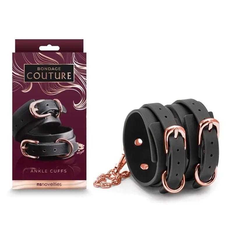 Bondage Couture Ankle Cuffs -  -  Restraints NS Novelties Discreet Intimate Essentials.