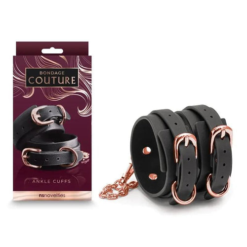 Bondage Couture Ankle Cuffs -  -  Restraints NS Novelties Discreet Intimate Essentials.