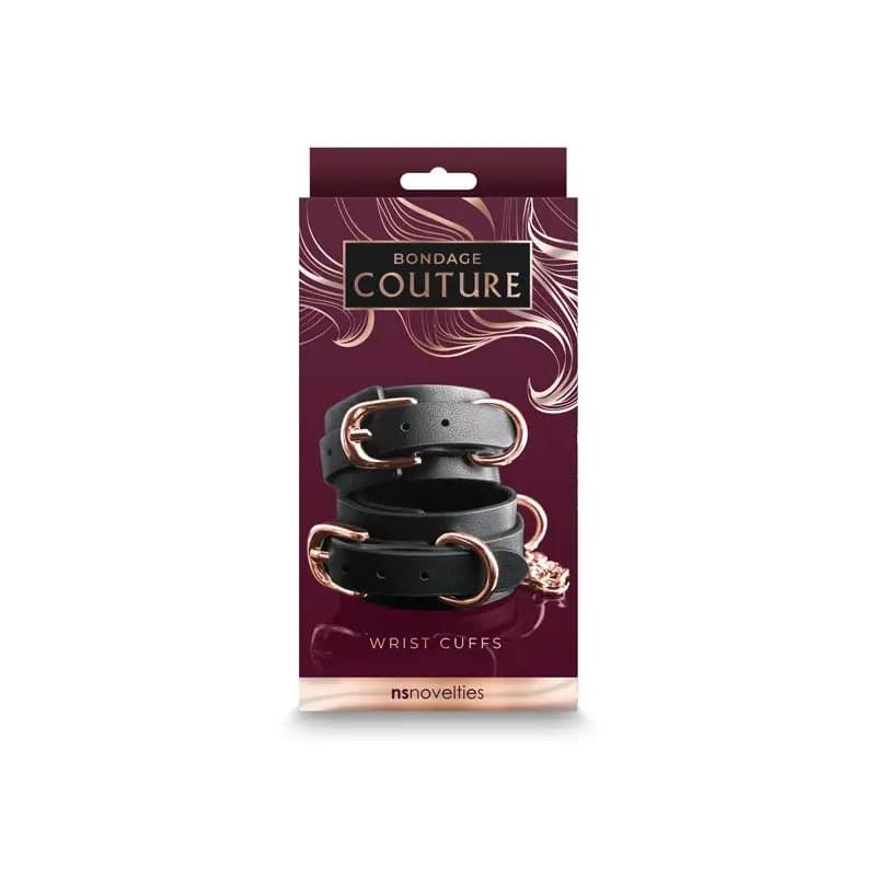 Bondage Couture Wrist Cuffs -  -  Restraints NS Novelties Discreet Intimate Essentials.