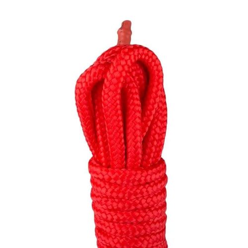 Bondage Rope 10m Red Fetish Collection Discreet Intimate Essentials.