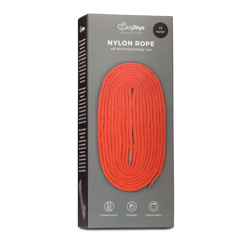 Bondage Rope 10m Red Fetish Collection Discreet Intimate Essentials.
