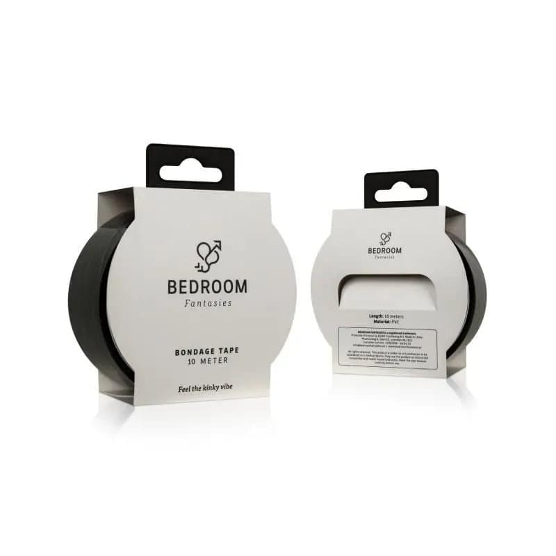 Bondage Tape 10m Black Bedroom Fantasies Discreet Intimate Essentials.