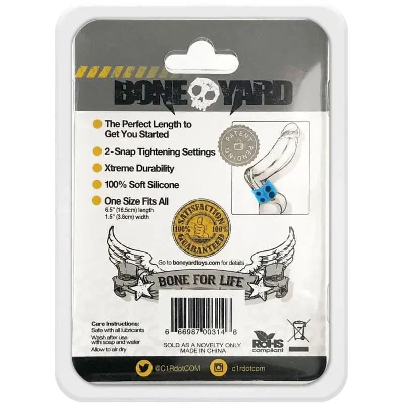 Boneyard Silicone Ball Strap  -  3-Snap 4 cm Adjustable Ball Stretcher Ring C1 Releasing Discreet Intimate Essentials.