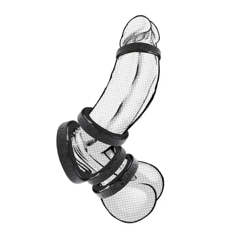 Boneyard Silicone Ring 30mm -  30 mm Cock Ring C1 Releasing Discreet Intimate Essentials.